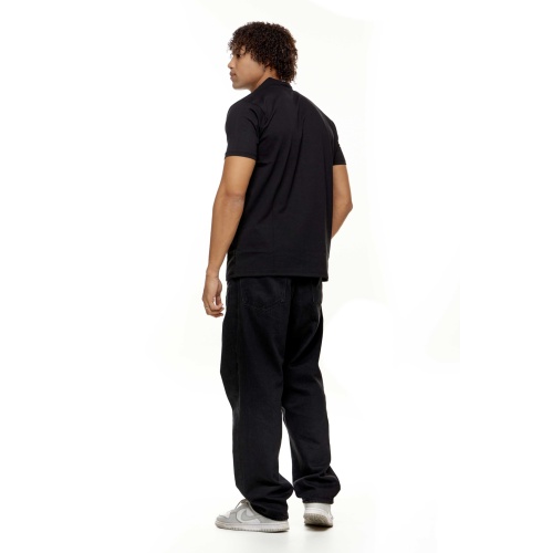 Prophet Ανδρικό MAO Polo Shirt Βαμβακερό Regular-Fit - Black