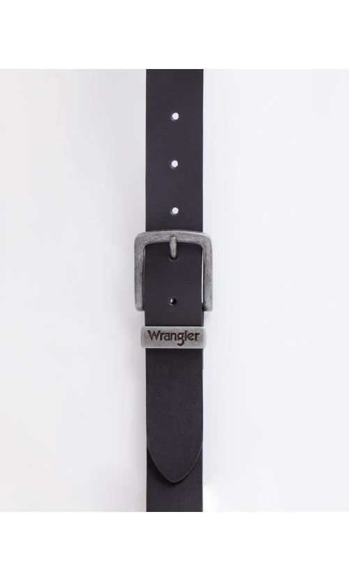 Wrangler METAL LOOP W0080US6K Δερμάτινη Ζώνη - Black