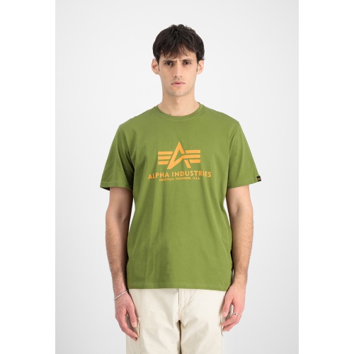 Alpha Industries Ανδρικό BASIC T-Shirt Βαμβακερό Regular-Fit – Moss Green