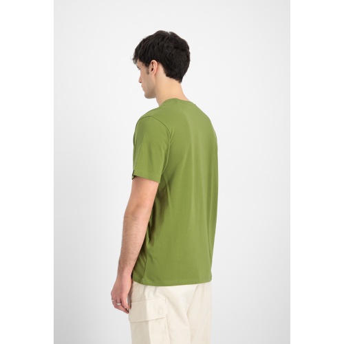 Alpha Industries Ανδρικό BASIC T-Shirt Βαμβακερό Regular-Fit – Moss Green