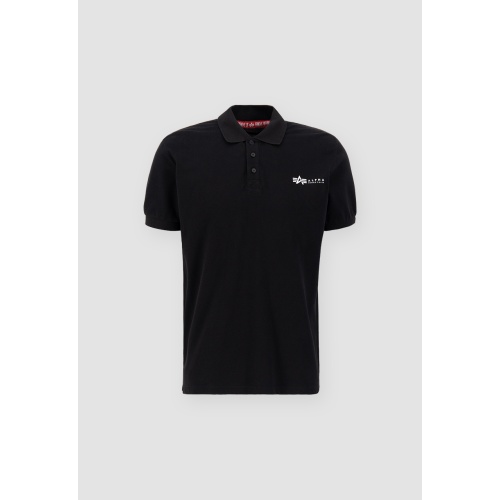 Alpha Industries Ανδρικό BASIC Pique Polo SL Shirt Βαμβακερό Regular-Fit – Black