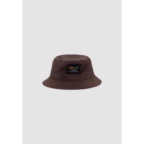 Alpha Industries CREW Bucket Hat Nylon – Hunter Brown