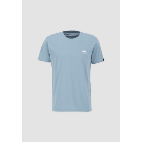 Alpha Industries Ανδρικό BASIC SL T-Shirt Βαμβακερό Regular-Fit - Grey / Blue