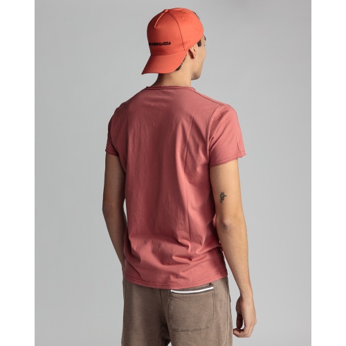 Devergo Ανδρικό T-Shirt 4046 Βαμβακερό Slim-Fit – Berry