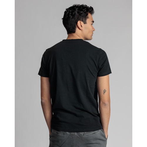 Devergo Ανδρικό T-Shirt 4054 Βαμβακερό Slim-Fit - Black