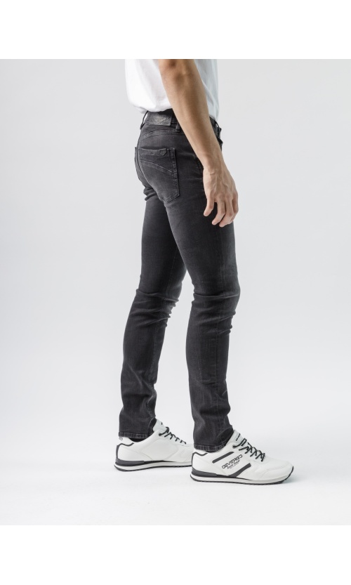 Devergo Ανδρικό NEW SLIM 24107 Τζιν Βαμβακερό Παντελόνι Slim-Fit – Black
