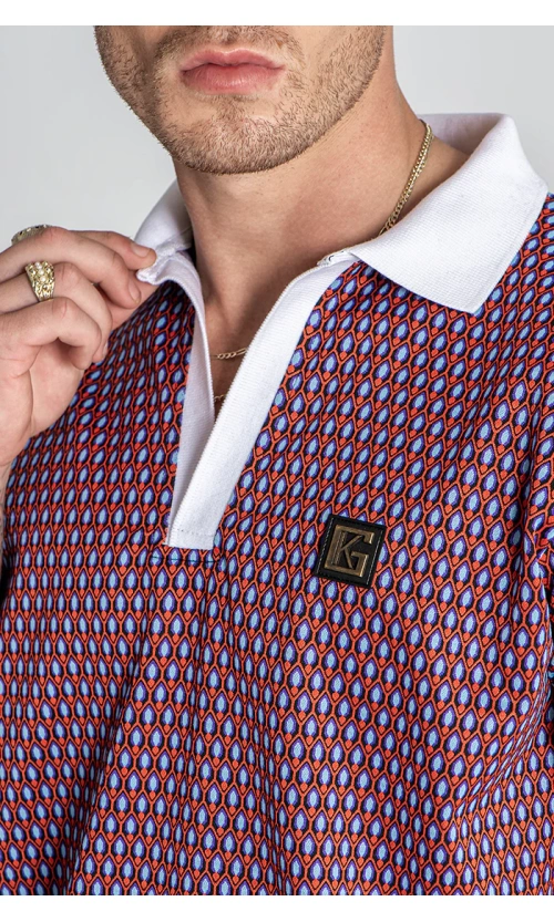 Gianni Kavanagh Ανδρικό MULTIPLY V-Neck Polo Shirt Πολυεστερικό Regular-Fit – Multicolor