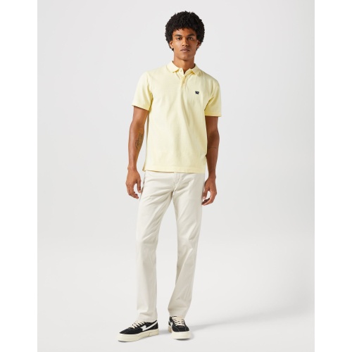 Wrangler Ανδρικό Pique Polo Shirt 112350394 Βαμβακερό Regular-Fit – Yellow