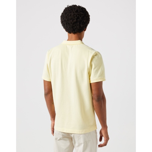 Wrangler Ανδρικό Pique Polo Shirt 112350394 Βαμβακερό Regular-Fit – Yellow