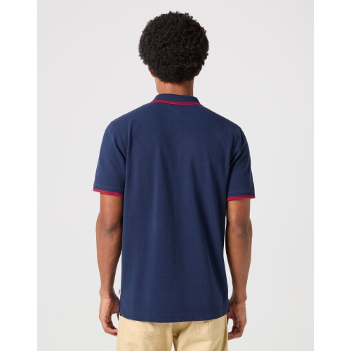 Wrangler Ανδρικό Pique Polo Shirt 112350403 Βαμβακερό Regular-Fit – Navy Blue