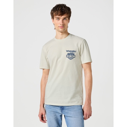 Wrangler Ανδρικό GRAPHIC 112350441 T-Shirt Βαμβακερό Regular-Fit – Vintage White