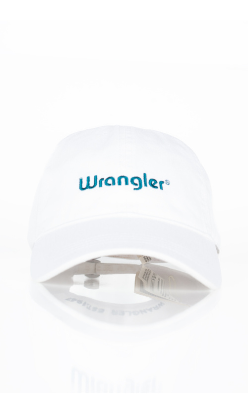 Wrangler WASHED LOGO Cap Βαμβακερό - White