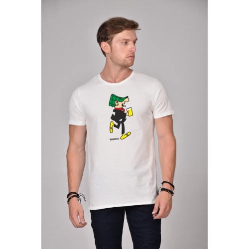 Bigbong Ανδρικό ANDY CAPP T-Shirt Βαμβακερό Regular-Fit – Off-White
