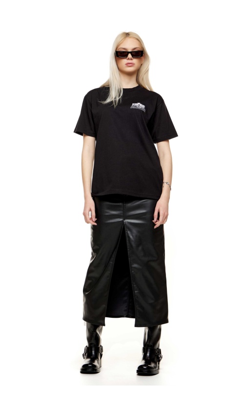 False Alarm PARADE LOVE T-Shirt Βαμβακερό Ovesize-Fit – Black