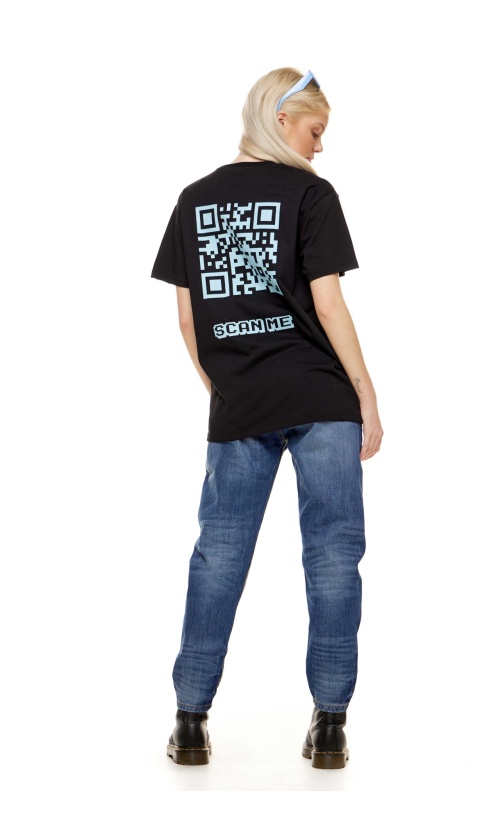 Prophet SCAN ME T-Shirt Βαμβακερό Oversize-Fit – Black