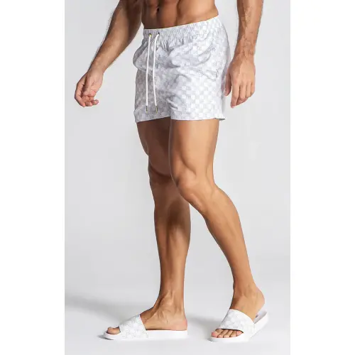 Gianni Kavanagh Ανδρικό CLONE Μαγιό Πολυεστερικό Slim-Fit – White