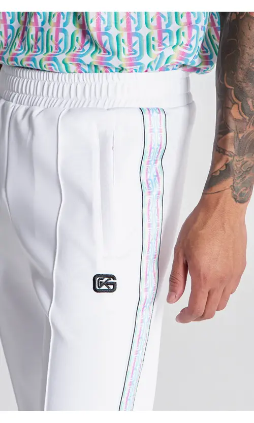 Gianni Kavanagh Ανδρική PARADISO Φόρμα Παντελόνι Πολυεστερική Regular-Fit – White